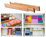 The best drawer dividers bamboo kitchen organizers set of 6 spring loaded drawer divider adjustable expandable drawer organizer best for kitchen bedroom dresser baby drawers closet