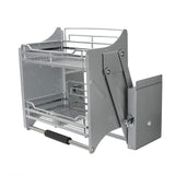 Best pull down two tier shelf shelves cabinet for 600mm width cupboards steel wall unit storage organizer system kitchen