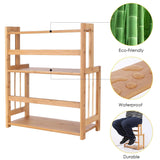 Best homecho bamboo spice rack bottle jars holder countertop storage organizer free standing with 3 tier adjustable slim shelf for kitchen bathroom bedroom hmc ba 004