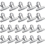 Get fasoty 22 pack heavy duty bag clips food clips chip clips stainless steel clips for home kitchen office and school all purpose air tight seal grip clips