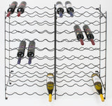 Discover the sorbus display rack large capacity wobble free shelves storage stand for bar basement wine cellar kitchen dining room etc black height 40 100 bottle