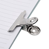 Storage organizer gydandir 24 pcs heavy duty stainless steel binder clips hinge clips for documents files pictures chip bags home office school kitchen supplies assorted 4 size silver