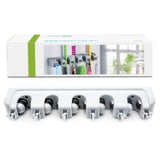 Shop here letmy broom holder wall mounted mop and broom hanger holder garage storage rack garden tool organizer 5 position 6 hooks for home kitchen garden tools garage organizing