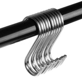 New s shaped hook aozbz 20 pack stainless steel heavy duty round s shaped hooks hangers for kitchen bathroom bedroom and office