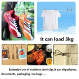 Exclusive chip clips chip clips for bags all purpose air tight seal good grip clips cubicle hooks for office school home kitchen 20 pack 6cm