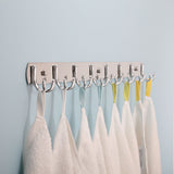 Discover webi wall mounted coat rack 30 inch 8 dual hooks 16 hooks heavy duty coat hook rack rail double prong hooks for bathroom kitchen office entryway closet purse silver