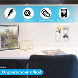 Get wall storage magnetic organizer caddy self adhesive with multiple mounting options store pens pencils sticky notes and other supplies for office kitchen refrigerator locker cubicle and more