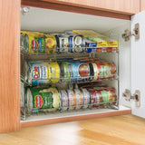Purchase sorbus can organizer rack 3 tier stackable can tracker pantry cabinet organizer holds up to 36 cans great storage for canned foods drinks and more in kitchen cupboard pantry