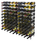 Exclusive sorbus display rack large capacity wobble free shelves storage stand for bar basement wine cellar kitchen dining room etc black height 40 100 bottle