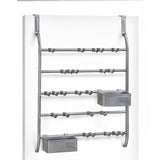 Lynk Over Door Or Wall Mount Jewelry Organizer Rack, Platinum