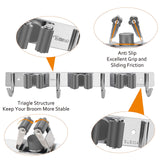 Discover the best tsmine broom holder organizers and storage stainless steel mop holder wall mounted garden tool heavy duty rack hooks for garage home kitchen bathroom closet and shed 3 racks 4 hooks