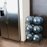 Cheap 3 to 5 gallon water bottle jug shelf rack holder stand kitchen storage instant set up stainless steel heavy duty collapsible sturdy durable portable fits anywhere only 11 lbs holds 400 lbs