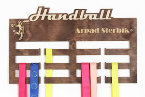 HANDBALL medal holder Personalized medal hanger Medal hanger Medal rack by PromiDesign