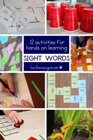 12 Sight Word Activities with a Lot of Hands on Learning