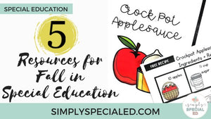 5 Resources for Fall in Special Education