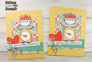 You More Than Measure Up, Measure of Love Stamp a Stack Card Class Design #1