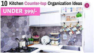 This is a kitchen countertop organization video