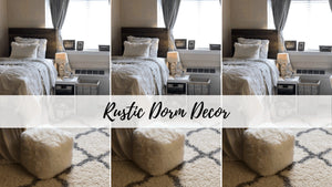 This post is all about rustic dorm decor. 