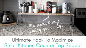 Hi! Since space is big constraint for many like me, maximizing space or freeing up space on the counter top without disturbing the arrangement is a big ...