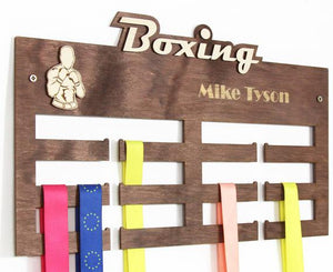 Boxing medal holder Boxer medal rack Medal hanger Medal display by PromiDesign