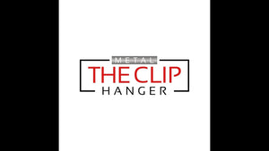 Instructions on how to install The Clip Hanger on a door.