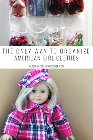 Here is a SUPER EASY way to organize American Girl doll clothes! You can use this for ALL of your American Girl stuff