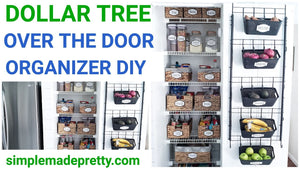 Hey Guys! Today I'm sharing how to make an over the door organizer using Dollar Tree supplies! Use this back of the door organization and over the door ...