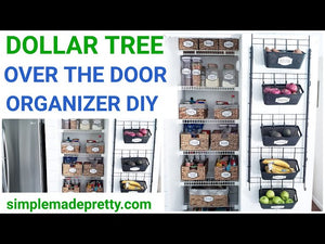 Hey Guys! Today I'm sharing how to make an over the door organizer using Dollar Tree supplies! Use this back of the door organization and over the door ...