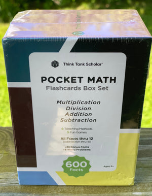 Prevent the Summer Slide with Think Tank Scholar Pocket Math Flashcard Box Set