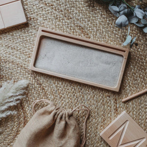 Wooden Sand Writing Tray by The Little Coach House