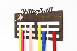 Volleyball, Medal Hanger, Volleyball Gifts, Medal Display, Medal Rack, Medal Holder, Gift for Boyfriend, Personalized Medal Holder by PromiDesign