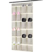 Criusia 24 Pockets Over Door Hanging Shoe Organizer only $7.99