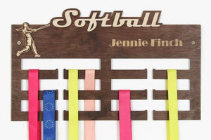 SOFTBALL medal holder Softball gifts Personalized medal hanger Medal hanger Medal rack by PromiDesign