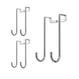 Discover the dalanpa 1kuan over door hook s shaped heavy duty for hanging single hook loads up to 50lbs for kitchen bathroom bedroom and office pack of 3