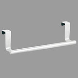 Featured mdesign decorative metal kitchen over cabinet towel bar hang on inside or outside of doors storage and display rack for hand dish and tea towels 9 wide 2 pack matte white