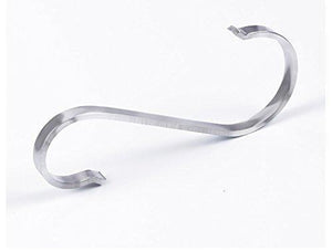 On amazon 10 pcs s shape stainless steel hooks for kitchenware utensils clothes towels gardening tools extended wall mount tool holder
