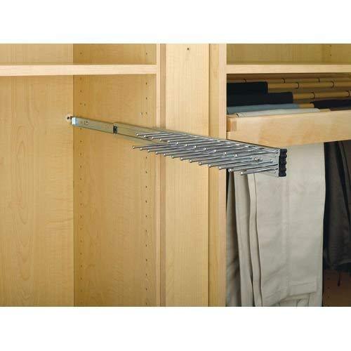 Rev-A-Shelf - TRC-14CR - 14 in. Chrome Pull-Out Side Mount Tie Rack