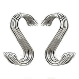 The best 20 pack s shaped hooks stainless steel metal hangers hanging hooks for kitchen work shop bathroom garden