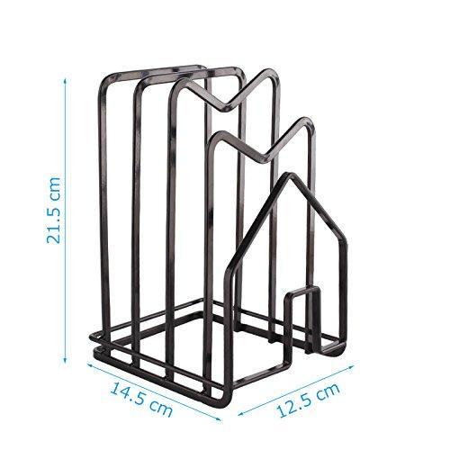 Results multifunctionpot lid shelf holder kitchen bakeware cover rack stand cutting board stand pan cover storage shelf