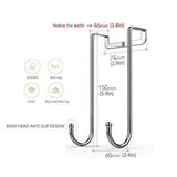 Discover the best dalanpa 1kuan over door hook s shaped heavy duty for hanging single hook loads up to 50lbs for kitchen bathroom bedroom and office pack of 3