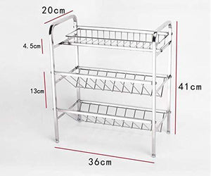 The best spice rack organizer fresh household 3 tier spice jars bottle stand holder stainless steel kitchen organizer storage kitchen shelves rack silver