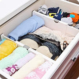 Discover wooden life dresser drawer organizers expandable drawer organizer divider for bedroom bathroom closet office kitchen storage 4 pack