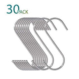 Budget friendly 30 pack large s shaped hanging hooks s hangers for kitchen office bathroom cloakroom and garden heavy duty s hooks by krendr