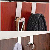 Buy foccts 6pcs over the door hooks z shaped reversible sturdy hanging hooks saving organizer for kitchen bedroom cabinet drawer