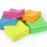Order now microfiber cleaning cloth hijina pack of 20 size 12 x12 for cleaning tasks in the kitchen bathroom dining room and more plain 5 colors x 4