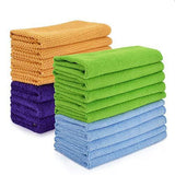 Get cleaning rags thmer 18 pcs microfiber cleaning cloths for kitchen car windows glass bathroom highly absorbent no fabric soft microfiber 12x16 inches