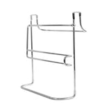 Storage 10 5 in x 12 in x 5 75 in sturdy steel construction durable portable and versatile over the cabinet dual towel bar and bottle organizer in chrome for your kitchen bathroom laundry