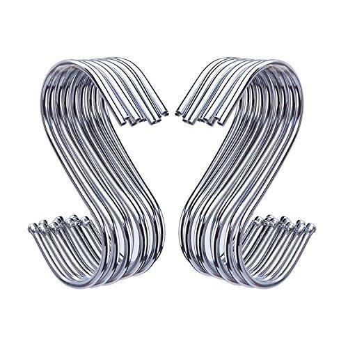 New outus s shaped hooks hanging hooks hangers for bathroom bedroom office and kitchen 20 pack
