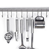 New yumore s hook pro chef kitchen tools stainless steel double s hooks set kitchen spoon pan pot holder rack heavy duty s hook for door shelf storage organizer bathroom bedroom and office pack of 5