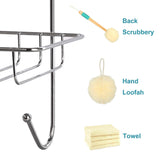 Shop hontop shower caddy storage organizer with 3 baskets over the door rack for bathroom kitchen storage shelves toiletries spice towel and soap holder